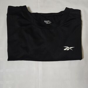 Reebok Men's Black Tee with White Logo
